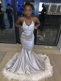 Niulatu Mermaid Sleeveless Evening Dress For Black Girls HZ1007