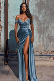 Niulatu Satin Long Prom Dress with HZ1007