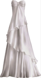 Niulatu Sweetheart Party Dress White Long Prom Dress Evening Dress HZ1007