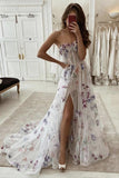Niulatu lace long A line prom dress evening dress HZ0113