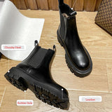 Niulatu Winter Chelsea Boots Women 2025 Punk Gothic Platform Combat Ankle Boots For Women Fur Short Plush Shoes Luxury Designer DJSE