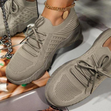 Niulatu Shoes 2025 Fashion Breathable Lace Up Platform Women vulcanize Shoes Summer Flat Mesh Sports Shoes Woman Running Shoes DJSE