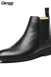 Niulatu Elegant Chelsea Boots Leather Men Couple Shoes Size 35 47 Slip-on Dress Formal Boots Model Fashion Show222 DJSE