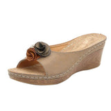 Niulatu Casual Sandals Women Wedges Sandals Flowers Open Toe Fish Mouth Med Summer Women Shoes Fashion 2025 High Heel Shoes DJSE