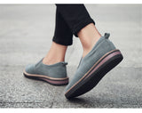 Niulatu To School 2025 New Spring Women Flats Sneakers Suede Leather Round Toe Shoes Casual Shoes Women Slip On Flat Loafers Jazz Oxford DJSE