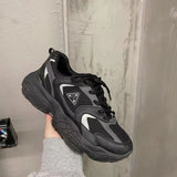 Niulatu wind reflective old shoes women 2025 spring sports casual shoes flat breathable comfortable women's shoes DJSE