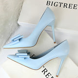 Niulatu Shoes Bow Woman Pumps Sexy High Heels Shoes Women Stiletto Casual Women Heels Office Shoes Women Basic Pump Ladies Shoes DJSE