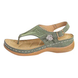 Niulatu Summer Women Premium Orthopedic Open Toe Sandals Vintage Anti-slip Breathable Leather 2025 Casual Female Platform Shoes DJSE