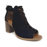 Niulatu 2025 New Spring Summer Sexy Casual Rome Ankle Boots Ladies Sandals Women's Shoes Middle High Heels Large Size 43 Black DJSE