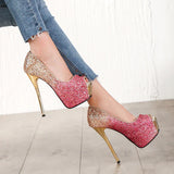 Niulatu heels summer women Super High Heels Sexy shoes platform shoes pumps Wedding Party 14cm womens platform high heels DJSE