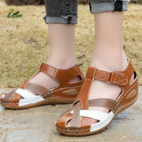 Niulatu 2025 Summer Women Sandals Shoes Fashion Women Walking Sandals Open Toe Shoes For Women Soft Plus Size Footwear DJSE