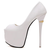 Niulatu Leather Shoes Woman Pumps Peep ToeHigh Heels Sexy Nightclub NEW Women Shoes Wedding Bridal Shoes Pumps DJSE