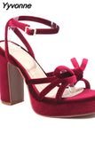 Niulatu Chunky Heels Sandals 2025 Brand New Spring Summer Fashion Ankle Strap comfy Walking Office Lady Woman Shoes DJSE