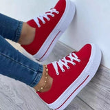 Niulatu Women Shoes 2025 Pattern Canvas Shoe Casual Women Sport Shoes Flat Lace-Up Adult Zapatillas Mujer Chaussure Femme DJSE
