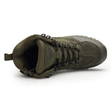 Niulatu Men's Military boot Combat Mens Chukka Ankle Boot Tactical Big Size Army Boot Male Shoes Safety Motocycle Boots DJSE