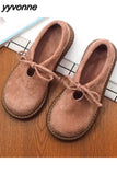 Niulatu Big Head Doll Shoes Lace-up Literary Short Boots Thick Bottom Ankle Boots Japanese Harajuku Style Flat Casual Shoes DJSE