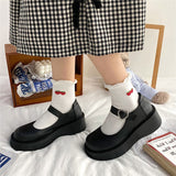 Niulatu Lolita Shoes Patent Leather Mary Janes Shoes 2025 New Women Platform Shoes Buckle Girls Thick Sole Ladies Shoes DJSE