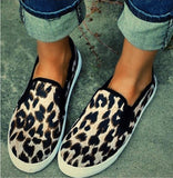 Niulatu Women Casual Women's Summer Shoes Woman Fashion Female Slip-On Flat Shoes Flats Leopard Print Serpentine DJSE