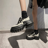 Niulatu Toe High Heel Women Mixed Colors Chunky Sole Platform Sneakers Shoes Women Pumps Goth Y2K Shoes DJSE