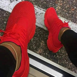 Niulatu Women Shoes Summer 2025 New Fashion Breathable Mesh Platform Sneakers Women's Comfort Plus Size Lace-up Wedge Sport Casual Shoes DJSE
