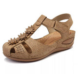 Niulatu Appliques Fashion Sandals Woman 2025 Summer Hook Loops Women Wedges Women's Platform Casual Female Beach Shoes Plus Size DJSE