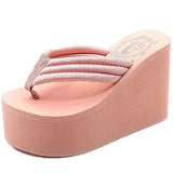 Niulatu Brand New Fashion INS Gothic Style Chunky Platform Sandals Outdoor Flip flops Slipper High Heels Summer Wedges Shoes Women DJSE