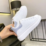 Niulatu Women Sneakers Fashion Vulcanized Shoes Spring autumn Casual Platform Shoes Female Soft Footwear Fashion Breathable White Shoes DJSE
