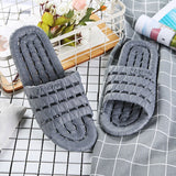 Niulatu Women Indoor EVA Non-slip Hotel Summer Slippers Couple Unisex Bathroom Home Slippers Soft Hallow Flat Shoes for Female DJSE