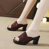 Niulatu Genuine Leather Summer Shoes Fashion Mother Outdoor Sandals Women Big Size 40-42 Cool Slippers DJSE