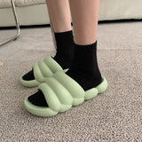 Niulatu Cute Sofa Slides Slippers Women Thick Sole Soft Indoor Slippers Anti-slip Women Sandals Summer Platform Bathroom Shoes DJSE