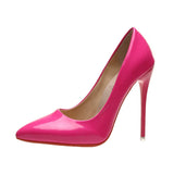 Niulatu Size 34-44 HOT Women Shoes Pointed Toe Pumps Patent Leather Dress High Heels Boat Shoes Wedding Shoes Zapatos Mujer DJSE