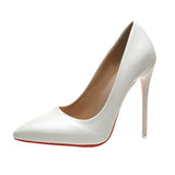 Niulatu Size 34-44 HOT Women Shoes Pointed Toe Pumps Patent Leather Dress High Heels Boat Shoes Wedding Shoes Zapatos Mujer DJSE