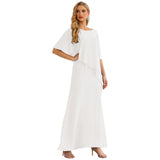 Niulatu Chiffon Plus Size Mother of The Bride Dresses Formal Prom Gown Ruffle HZ1007
