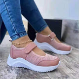 Niulatu Breathable Sneakers Shoes for Women 2025 Fashion Velcro Wedge Platform Women's Shoes Outdoor Walking Casual Sport Shoes DJSE