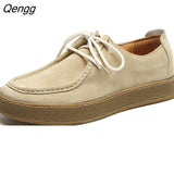 Niulatu Men's Shoes Lace up Leather Casual Shoes Spring Autumn Male Sneakers Designer Man Shoes Genuine Leather Barefoot Shoes DJSE