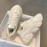 Niulatu Vulcanize Shoes 2025 Women Platform Shoes Comfortable Flats Women Trainers Fashion Female Sneakers White Platform Sneakers DJSE