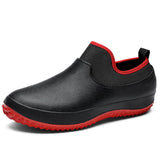 Niulatu New Men Shoes Kitchen Working Shoes Breathable Non-slip Waterproof Chef Shoes Casual Flat Work Shoes Water Shoes Rain Boots DJSE