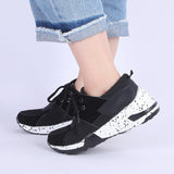 Niulatu Thick Bottom Sneakers For Women Wedge Sneakers Breathable Light Weight Sequined Shake Vulcanized Shoes Fashion Girls 2025 DJSE