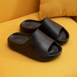 Niulatu Men and Women Slippers Summer Thicken Solid Color Home Indoor Shoes Eva Non-slip Beach Slides Bathroom Shoes Shower Slippers DJSE