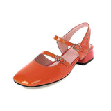 Niulatu Flats Vintage Square Toe Buckle Band Women Casual Loafers Flat Shoes Woman Ballerina Slip On Shallow Solid Moccasins DJSE