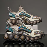 Niulatu Men Sneakers Fashion Thick Bottom Running Shoes for Men Breathable Sports Shoes Comfortable Walking Shoes High Quality DJSE