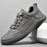 Niulatu Men's genuine Leather Casual Shoess lace up Trend Comfortable Men Shoes outdoor Sneakers British Fashion Men High Top Moccasins DJSE