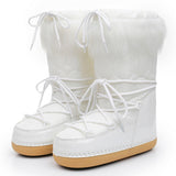 Niulatu Women Boot 2025 Winter European American Fashion Space Boot Wool Moon Footwear Snow Boot Plush Thermal Women Shoes DJSE