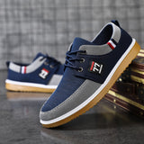 Niulatu Men's Canvas Shoes Lightweight Sports Shoes Casual Mesh Breathable Vulcanized Shoes Classic Fashion Lace Up Work Shoes 2025 DJSE