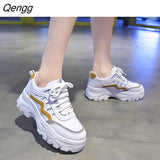 Niulatu Women 2025 Autumn New Fashion Women Sport Shoes Women Casual Shoes Non Slip Platform Sneakers Vulcanized Shoes Zapatos DJSE