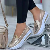Niulatu Women Shoes Slip On Platform Shoes For Casual Women Sneakers Summer Sports Sneaker Chaussure Femme Soft Vulcanized Shoes Loafers DJSE