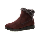 Niulatu Women 2025 Thick Plush Warm Snow Boots Women Zipper Comfortable Outdoor Ankle Boots Casual Cotton Shoes DJSE
