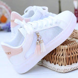 Niulatu Spring Fashion Platform Sneakers Women Comfortable Women Casual Shoes Lightweight Lace-up Breathable Mesh Shoes Woman Tenis DJSE