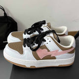 Niulatu Women Sports Shoes Vulcanized Sneakers Women's Flat Shoes Fashion Casuals Sneakers Walking Shoes Couple Outdoor Footwear DJSE