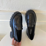 Niulatu Toe Street Style Chunky Heel Platform Women Loafers Shoes Black Punk Y2K Designer High Heel Women Pumps 1116 DJSE